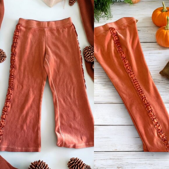 VINTAGE "Harvest Leaves" Line GYMBOREE set 5T Velour Cotton Ribbons - Picture 5 of 16